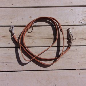 Ray Allen Leather Convertible Service Dog Leash